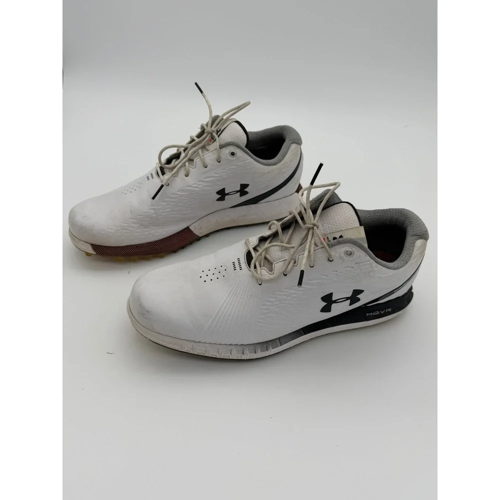 Under Armour HOVR Drive GORE-TEX Mens Golf Shoes White Black Spikeless Size 9.5